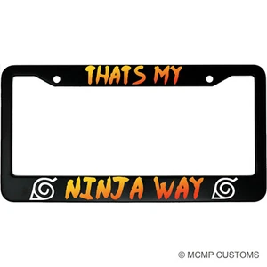 Thats My Ninja Way Anime Aluminum Car License Plate Frame - Bild 1 von 6