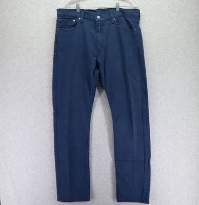 Pantalones de mezclilla Levi's 513 para hombre 36x32 ajustados rectos 5 bolsillos elásticos flexibles azules Foto 1 de 4