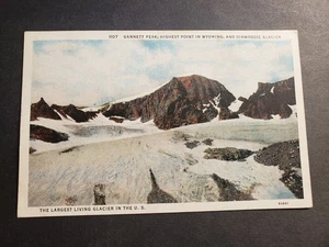 DIAMOND G. RANCH, WYOMING 1941 DPO GANNETT PEAK GLACIER Postcard w/ note - Picture 1 of 2
