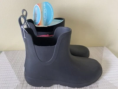 Botas de lluvia Totes Cirrus Chelsea al tobillo ligeras para mujer talla 6 negras nuevas con etiquetas  Foto 1 de 4
