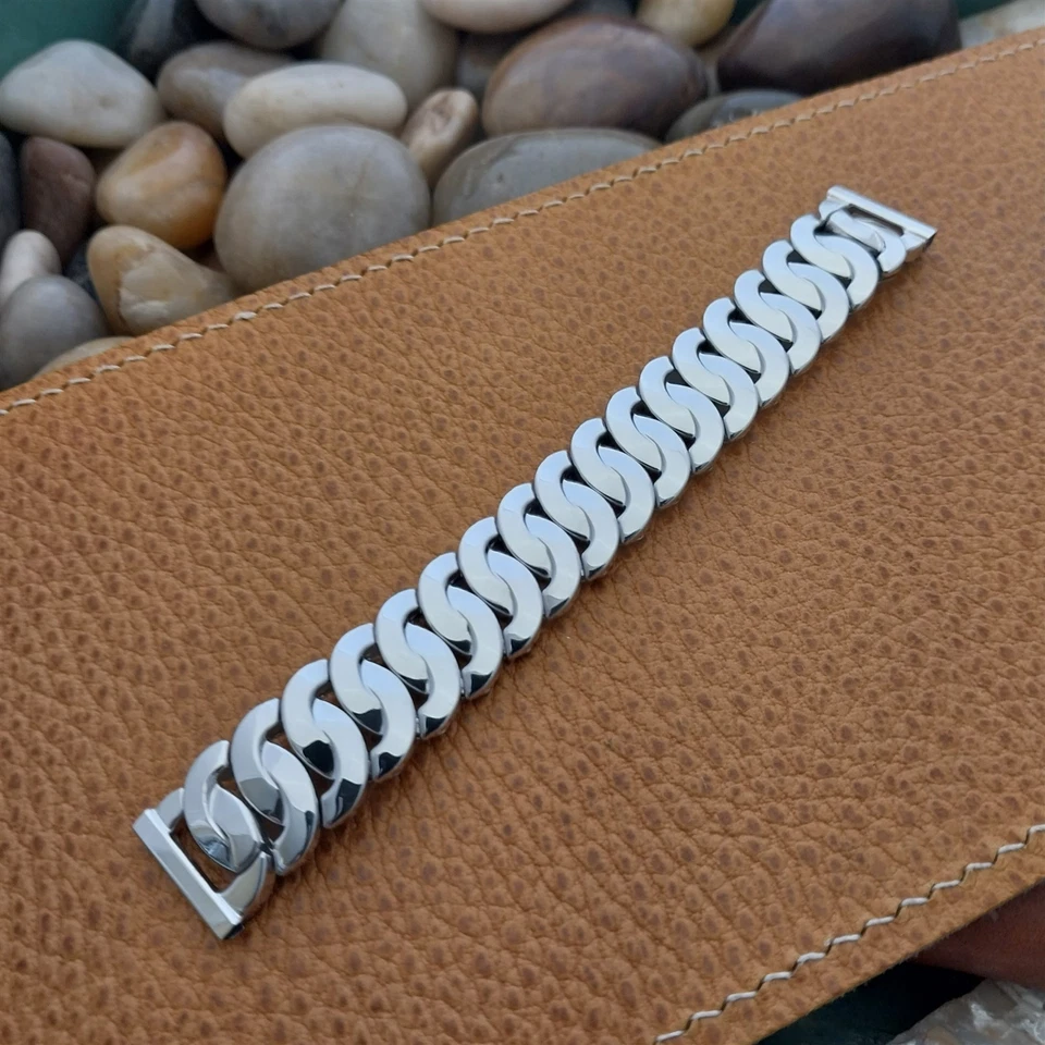 Correa de reloj vintage clásica llena de oro blanco 12k JB Champion EE. UU. corta nos años 50 Foto 1 de 4