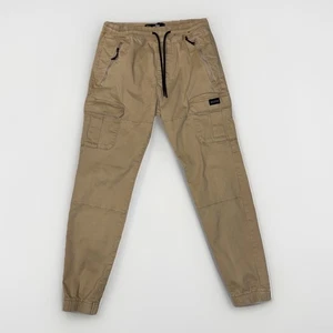 Pantaloni da jogging Hollister Cargo Tan Advanced elasticizzati con coulisse 5 tasche taglia S - Foto 1 di 5