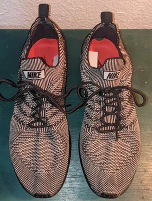 Nike Air Zoom Mariah Flyknit Racer Negro Blanco Oreo 918264 003 Talla 10.5 Foto 1 de 4