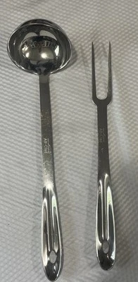 Полностью закрытая вилка для сервировки ковша и мяса из нержавеющей стали - Изображение 1 из 4