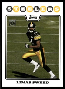 2008 Topps #362 Limas Sweed Pittsburgh Steelers Football Karte - Bild 1 von 2