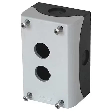 Caja de botón Eaton M22-I2-Pg, 6,02 pulgadas de ancho, polímero Foto 1 de 1