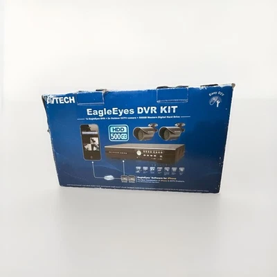 AVTECH EagleEyes DVR KIT 2x CCTV Camera Surveillance System iPhone Support - Image 1 of 4