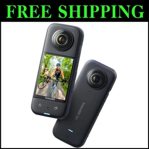 X3 Waterproof 360 Action Camera - 5.7K Video, 72MP Photos, 2.29" Touchscreen - Picture 1 of 10
