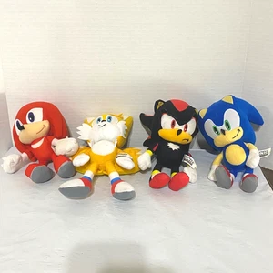 Sega Sonic the Hedgehog 1o" Plush Sonic Shadow Knuckles Tails Pick - Picture 1 of 13