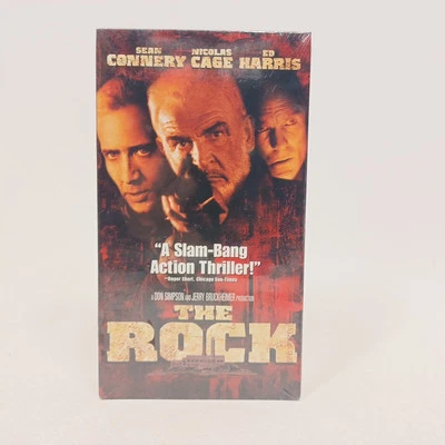 The Rock VHS VCR Video Tape Movie  Nicolas Cage, Sean Connery NEW - Imagem 1 de 4
