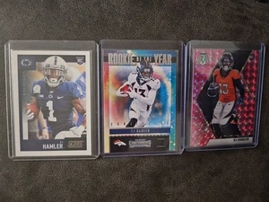 Lote de 6 tarjetas de novato KJ HAMLER 2020 puntuación de mosaico Absolute Broncos Penn State  - Imagen 1 de 2