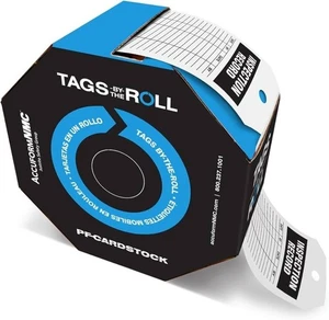 Accuform (100) Tags by-The-Roll, Inspection Record, TAR708  - Picture 1 of 4