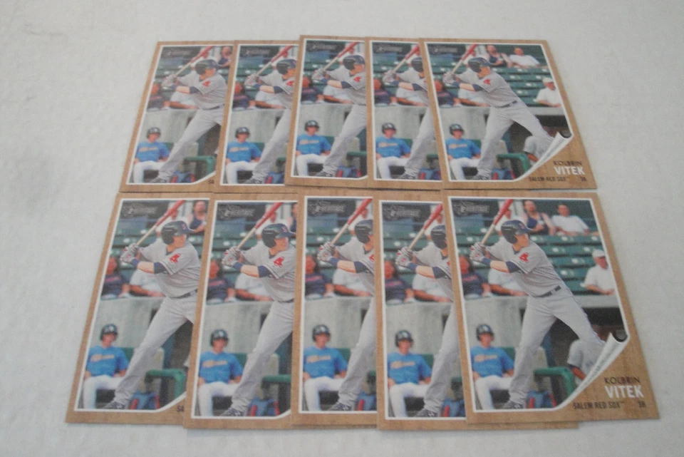 (10) 2011 Heritage KOLBRIN VITEK #147 Salem Red Sox Minor League RC LOT - Image 1 of 1