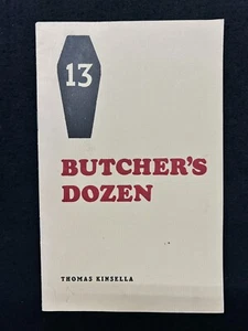Thomas Kinsella BUTCHER’S DOZEN Peppercanister 1 (1972) SC chapbook - Imagen 1 de 3