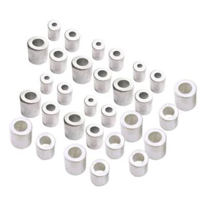 30pcs AC Fittings Beadlock Crimp Ferrules For Reduced Barrier Hose #3-#8 xy - Picture 1 of 5