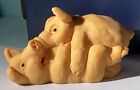 DIPINTO A MANO PIG ORNAMENT HAND PAINTED IN ITALY NEW OLD STOCK BOXED