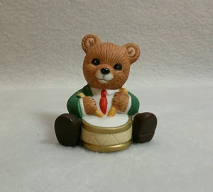 Homco Miniature Bear Drummer Porcelain 2" Tall - Picture 1 of 5