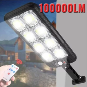 Outdoor Solar Wall Light LED Motion Sensor Bright Flood Street Lamp 3 Modes - Picture 1 of 12