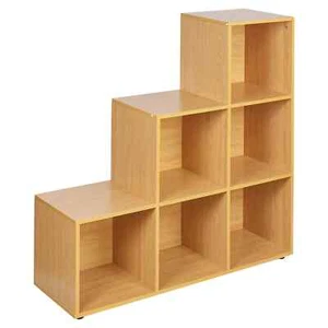 6 Würfel Holz Bücherregal Einheit Stufe Aufbewahrung Regal Bücherregal Organizer Vitrine - Bild 1 von 13