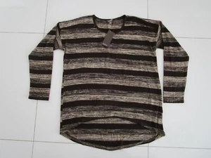 Katies Ladies VB Mocha Stripe Hilo Knit Pullover Size: L - Picture 1 of 4
