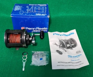 VTG Penn 320 GTi High Speed 4.5:1 Levelwind Fishing Reel Graphite Frame USA Box - Picture 1 of 18