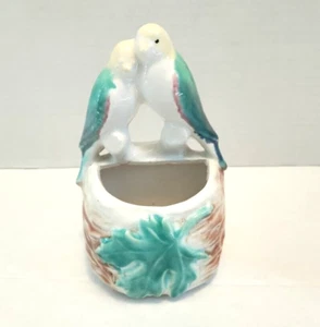 Vintage 1940-50s Love Birds Ceramic Table Planter / Wall Pocket - READ - Picture 1 of 14