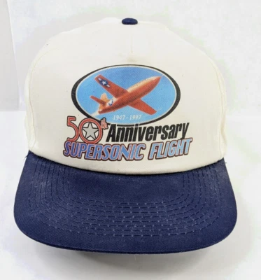Supersonic Flight Trucker Hat 50th Anniversary 1947-1997 Snapback NACA - Image 1 of 4