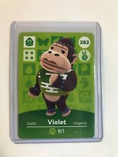 Violet # 282 Animal Crossing Amiibo Card Horizons FREE TRACKING, NEVER SCANNED