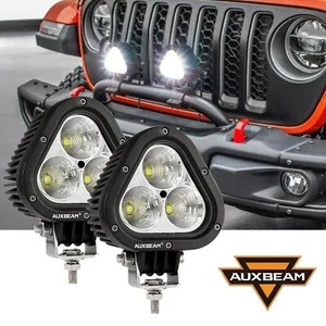 AUXBEAM Pair 4" LED Work Lights Offroad Driving Pods Combo Beam Pickup SUV ATV - Picture 1 of 12