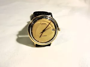 RARE VULCAIN 18K Solid Gold CENTENARY SUPER DELUXE RING Automatic 1970's Vintage - Picture 1 of 12