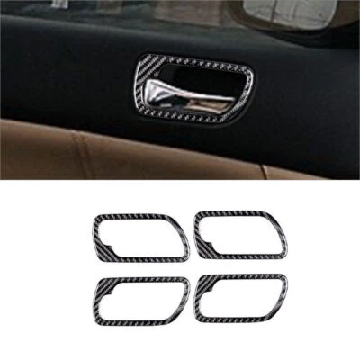 Cubierta de manija de puerta de fibra de carbono 4 piezas para Honda Accord sedán 2003-2007 Foto 1 de 4