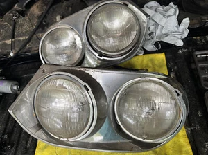 82 83 84 85 86 87 88 89 90 91 JAGUAR XJS LEFT RIGHT HEADLIGHTS LIGHT LAMP USED - Picture 1 of 13