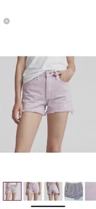 Rag & Bone New York Women’s Justine Cut Off Denim Shorts In Lilac Size 28 NWT - Picture 1 of 5