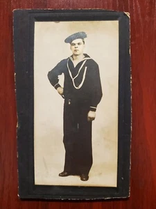 Antique Photo Mariner Man Sailor Seaman bluejacket  7.2mm×14.mm - Bild 1 von 2