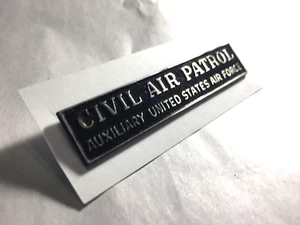 Vtg. Civil Air Patrol Auxiliary United States Air Force Metal Badge, clutch back - Picture 1 of 6