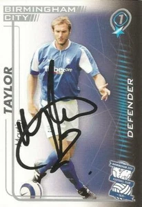 MARTIN TAYLOR SIGNED BIRMINGHAM 2005/2006 SHOOT OUT TRADING CARD+COA - Picture 1 of 1