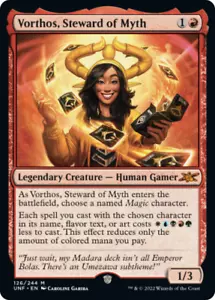 VORTHOS, STEWARD OF MYTH x1 mtg quasi nuovo-m Unfinity 1 Mythic - Foto 1 di 1