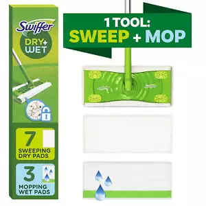Sweep + Mop, Broom & Mop Alternative, Dry & Wet Floor Cleaner, Fresh Scent - Picture 1 of 13