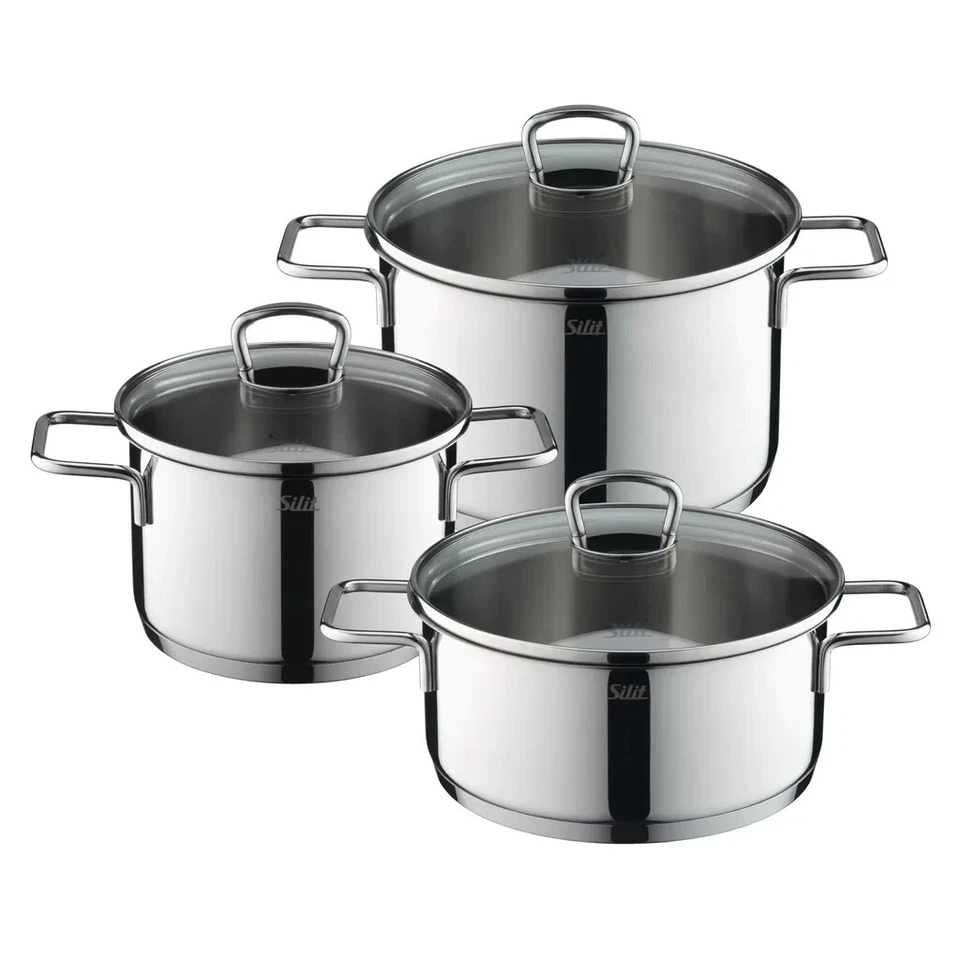 Silit Alicante Topf-Set 3-Teilig - Silber - Bild 1 von 1