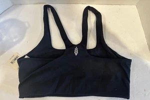 Free People Movement Never Better Square Neck Sports Bra Size S Color Black - Picture 1 of 5