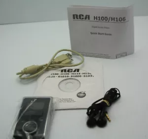 RCA H106A 6GB USB Portable MP3 Digital Music Player Black Used - Picture 1 of 8
