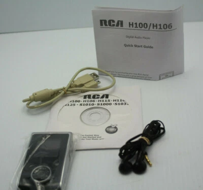 Reproductor de música digital MP3 USB portátil RCA H106A 6 GB negro usado Foto 1 de 4