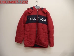 NWT - Nautica Boy's Red Rouge Arthur Bubble Jacket, Size L (14/16), 193579300951 - Picture 1 of 7