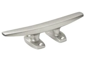 Tacchetto base aperto 4 fori (250 mm alluminio anodizzato ponte barca fissaggio corda tenuta) - Foto 1 di 2