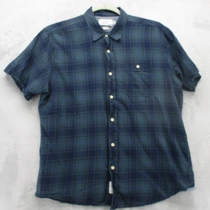 Grayers Hemd mit Knopfleiste Herren X-Large grün blau kariert 100% Baumwolle - Bild 1 von 14