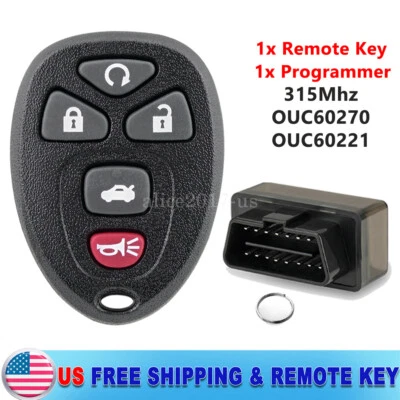 Для 2011 2012 2013 2014 2015 2016 Chevrolet Impala дистанционный брелок + программатор - Изображение 1 из 4