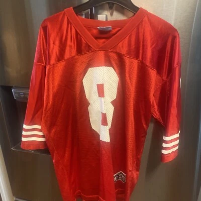 Camiseta de futebol vintage Starter Steve Young San Francisco 49ers tamanho adulto M 46 - Imagem 1 de 4