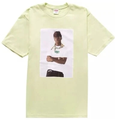 Hombres Tyler The Creator Supreme Ny Camiseta Pálida Verde Menta Talla L Grande DS Rap NUEVA Foto 1 de 4