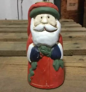 Portavelas vintage de cerámica SANTA CLAUS de 5" VACACIONES DE NAVIDAD #5930 - Imagen 1 de 2