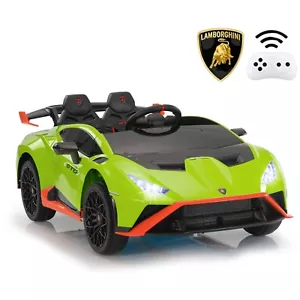 12V Licensed Lamborghini STO Kids Ride on Car Drift Car Electric Car up to 8Mph - Picture 1 of 12